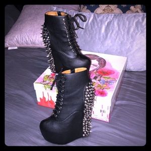 Jeffrey Campbell- Damsel SP Black/Silver